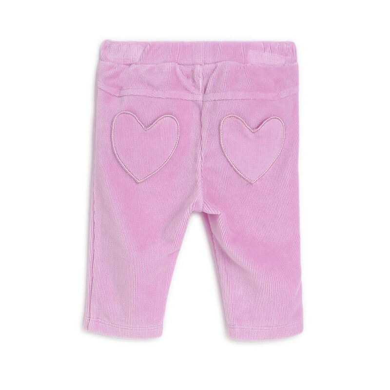 Girls Medium Pink Solid Long Trouser image number null